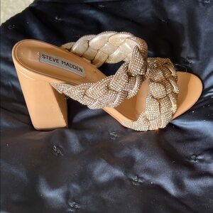 Steve Madden Women's Gold Braided Sandals